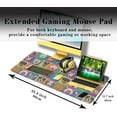 thumbnail image 3 of Gaming Pad Long Mousepad, Extra Large Mouse Pads Desk Mouse Pad, Mouse Pad Big Non-Slip Rubber Base Waterproof with Stitched Edges, 35.4 X 15.7 inch for Work/Game/Office/Home Portrait Puppy, 3 of 6