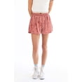 thumbnail image 2 of Ragstock Marsala Crushed Velvet Shorts, 2 of 4