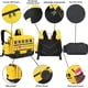 thumbnail image 4 of Mochila Bluboon para niños y niñas, preescolar, dibujos animados en 3D, amarilla, 4 of 9
