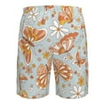 thumbnail image 6 of Disketp Men'S Swim Trunks Hawaiian Breathable Surf Beach Swimsuits Mesh Lining Beach Shorts With Pockets-Retro Floral Butterfly, 6 of 9