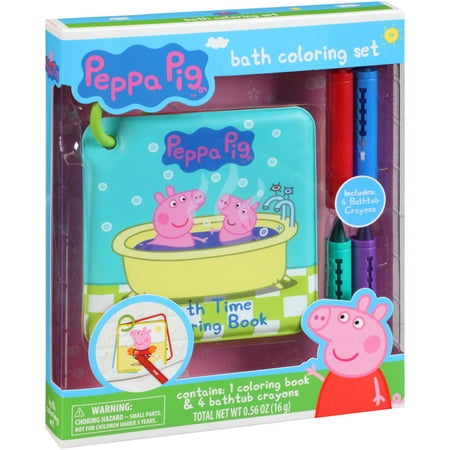 Peppa Pig Bath Coloring Gift Set, 5 pc