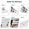 thumbnail image 6 of Toilet Flush Button, Double Tank Valve Replacement, Convenient Flushing Toilet Button, Round Flush Valve Push Button, Toilet Tank Flush Valve Button for Toilet Home, 6 of 9