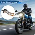 thumbnail image 2 of Palancas de freno y embrague cortas y largas únicas para Honda Rebel/CMX 500/300 17-21, palanca de freno ajustable de aleación de aluminio con mango de titanio y extremo naranja, 2 of 7