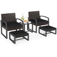 thumbnail image 1 of Costway Outdoor Furniture Set, Patio Rattan Conversation Set for Balcony,Porch, Backyard Mix Brown + Black, 1 of 10