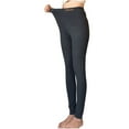 thumbnail image 4 of AherBiu Pajama Pants for Women Slim Fitted Bottom Legging Pants Elastic High Waisted Basic Layer Trousers, 4 of 5