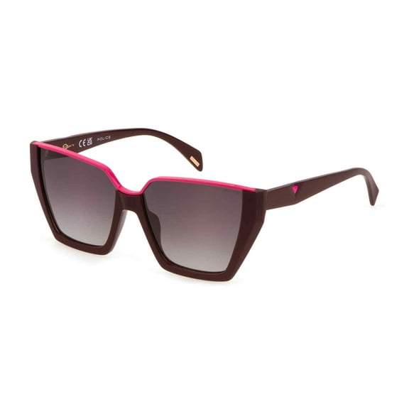 Police sunglasses SPLL33 WOMAN 57/14/140 0G96 BORDEAUX PIENO