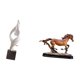 thumbnail image 5 of Estatua de arte abstracto, escultura moderna de resina, figura de caballo en miniatura, adorno coleccionable de resina ligera, estatua de animal adecu, 5 of 8