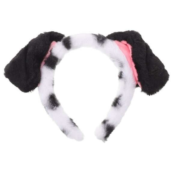 Milisten Dalmatian Puppy Ear Plush Headband Animal Costume Accessory for Themed Parties, Cosplay, and Dress-Up Events