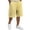 Yellow, variant on HKYNLAG Men's Summer Beach Shorts Elastic Waist Drawstring Striped Bermuda Shorts Casual Vacation Holiday Shorts with Pockets Khaki M