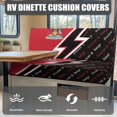 thumbnail image 4 of HELLHERO RV Dinette Cushion Covers Washable Stretch, Compatible with Bench Seats Camper Camper Cushion Covers(Trinidad and Tobago Flag), 4 of 9