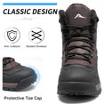 thumbnail image 4 of Ecetana Men's Waterproof Hiking Snow Boots Non-Slip Warm Ankle Boots for Trekking, 4 of 8