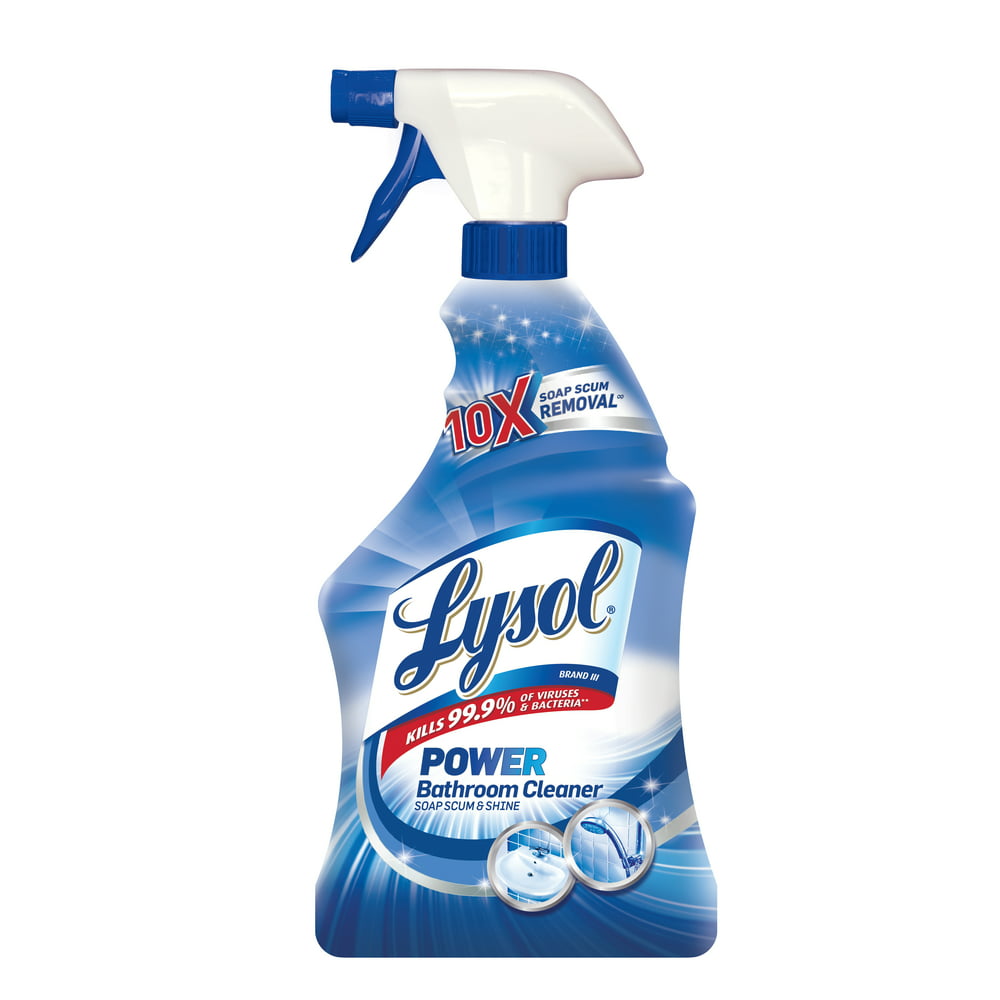 Lysol Power Bathroom Cleaner Spray, Island Breeze, 22oz