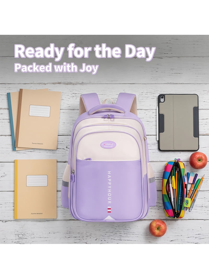 Large Capacity Waterproof School Bag Backpack for Girls  display picture 1