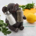 thumbnail image 2 of Servette Home Jungle Animals Kitchen Décor Novelty Salt and Pepper Shaker Set with Holder - Baby Elephant, 2 of 5