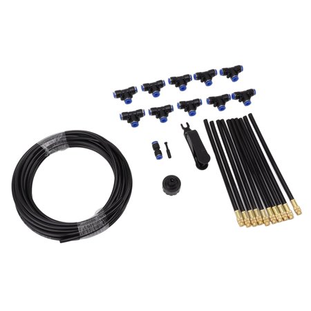 YUYAN-Drip Irrigation Kit with 360¡ã Bendable Nozzle for Garden Yard Lawn Patio Plants Flower Bed Vegetable Garden Greenhouse Use US Standard Hose Systems