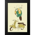 thumbnail image 2 of GraphINC 11x14 Black Modern Framed Museum Art Print Titled - Scooter III, 2 of 5