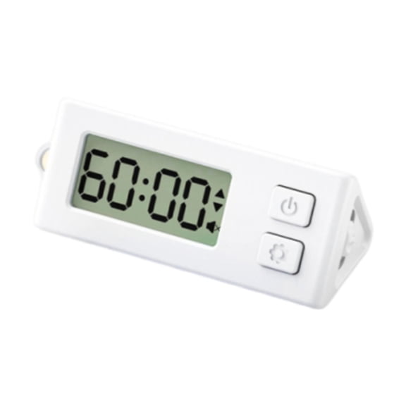 Fiocias Small Digital Timer Count Down Clock Multifunctional Silent Visual Kitchen Timer White