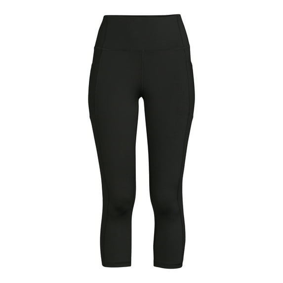 Avia Women's High Waist Capri Legging with Side Pockets, Sizes XS-XXL