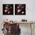 thumbnail image 3 of Stupell Industries Vintage Bouquet on Black Botanical & Floral Photography Brown Floater Framed Canvas Art Print Wall Art, 25 x 25, Set of 2, 3 of 10