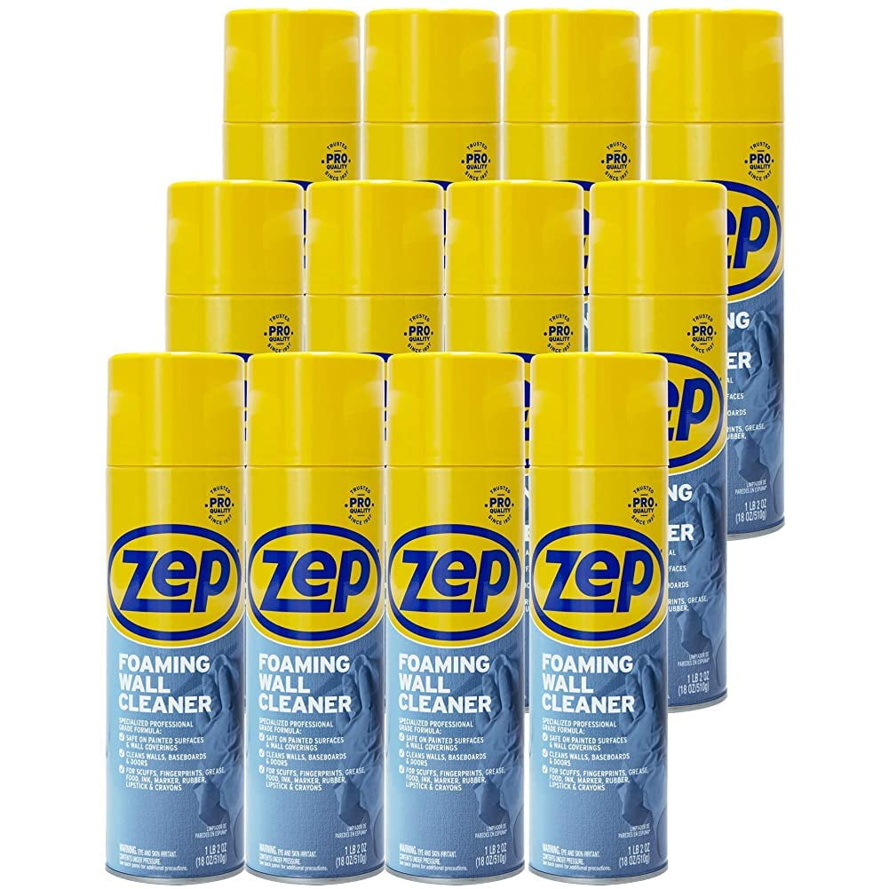  Zep Foaming Wall Cleaner - 18 Ounce (Case of 4) ZUFWC18 -  Removes Stains Without Damaging Finishes : Health & Household