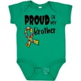 thumbnail image 3 of Inktastic Proud of My Brother Autism Awareness Puzzle Piece Ribbon Boys or Girls Baby Bodysuit, 3 of 5