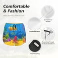 thumbnail image 4 of Balery Submarine And Landscape Pantalones cortos deportivos para mujer con forro y dos bolsillos, elásticos, para entrenamiento, gimnasio, yoga-XX-Large, 4 of 7