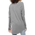 thumbnail image 7 of Lmnyox Women's Long Sleeve Shirts Oversized Crew Neck Basic T Shirts Spring Casual Loose Blouses with Thumb Hole, 7 of 7