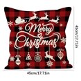 thumbnail image 2 of Decorative Pillows, Inserts & Covers Hwkond Christmas Tree Throw Pillow Covers 18X18in Festive House Decor For Couch Sofa And Office Machine Washable Polyester Zip Closure No Inser,Up to 25% Off, 2 of 4