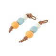 thumbnail image 4 of Accesorios de zapatos de moda, 1 par de cuentas para cordones de zapatos, azul y naranja, 4 of 5