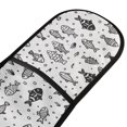 thumbnail image 2 of Dailycode Double Sided Oven Mitt with Loop Heat Resistant Kitchen Long Potholders 7" x 35" Cute Line Fishes, 2 of 6