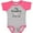Baseball Heather and Hot Pink, variant on Inktastic My Grandma Loves Me Heart Grandchild Boys or Girls Baby Bodysuit