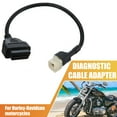 thumbnail image 2 of Unique Bargains 13cm 0.43ft 4 Pin to OBDII Cable Cord Diagnostic Adapter Cable Motorcycle for Honda, 2 of 6