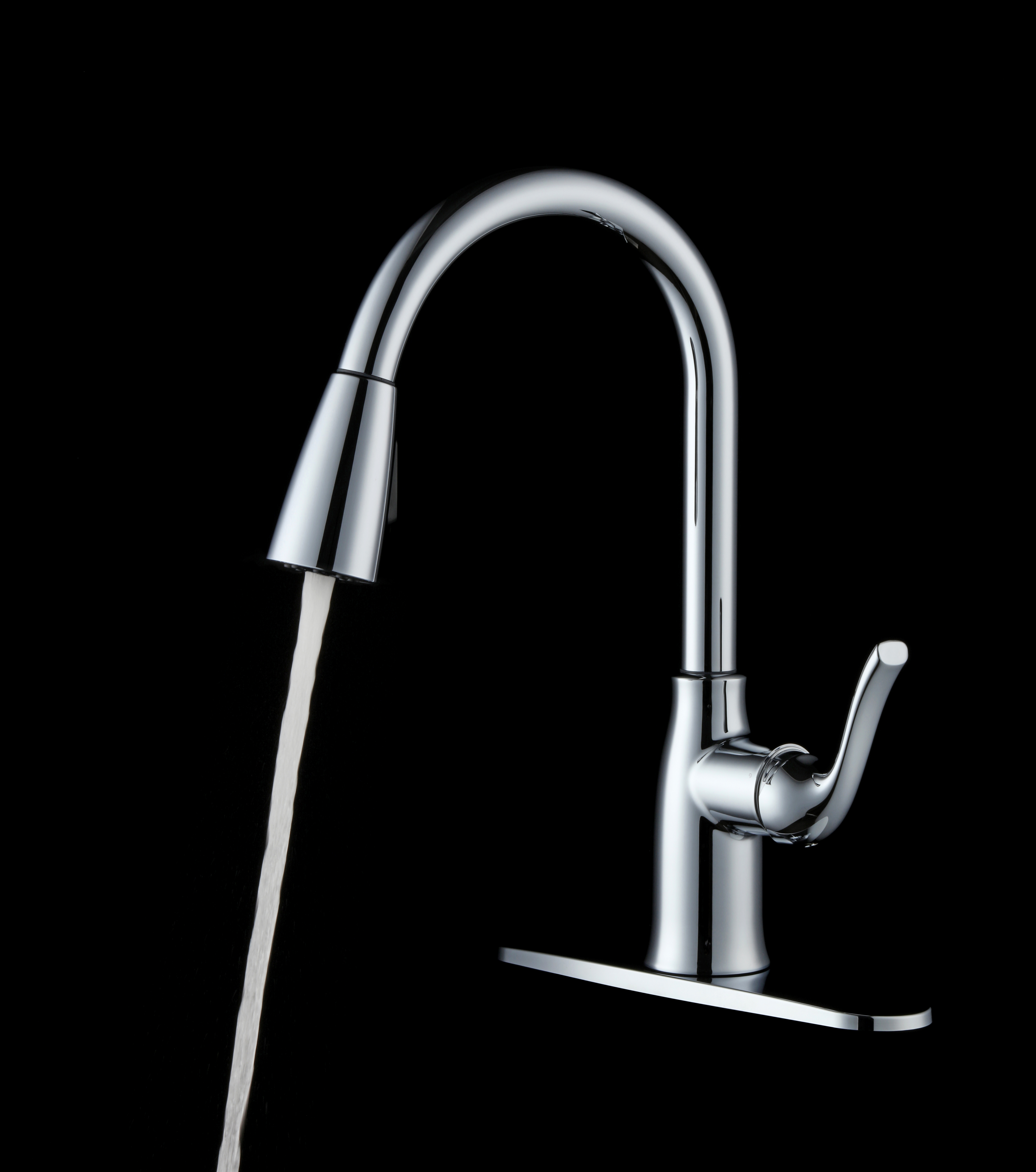 Mainstays Chrome Pull-Down Kitchen Faucet photo 4