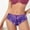 Purple, variant on Exquisite Women's Panties Lace Transparent Hollow Out Underwear Comfort Seamless Low Waist Briefs Elegant Thong for Daily Wear
