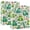 Funny Frog and Plant, variant on Dailycode Square Shaped Geometric Hardcover 3 Ring Binder 1.5 Inch Ring Decorative Binder Organizer for Home School Office