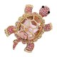 thumbnail image 4 of Wmhnj Broche de tortuga con diamantes de imitacin, alfiler de aleacin para mujer, ideal para bodas y fiestas., 4 of 9