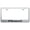 Brushed Chrome, variant on Ford Bronco II Laser Etched Logo Stainless Steel License Plate Frame (Black)