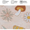 thumbnail image 6 of Retro Mushroom Shower Curtain 70s Hippie Funky Mushroom Boho Floral Shower Curtains 72x72 Inch Groovy Vintage Cute Pink Bath Curtain Set Waterproof Fabric for Bathroom with 12 Hooks, 6 of 6