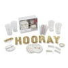 Hooray 50 Piece Party Supplies Kit for 8 Guests, Great for Birthdays, Bachelorette Parties, and Baby Showers