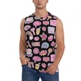 thumbnail image 2 of Lsque Elements Print Men's Cotton Blend Sleeveless Muscle Shirts (S-3XL)- Moisture Wicking, Odor Protection, UPF 30+,Large, 2 of 8
