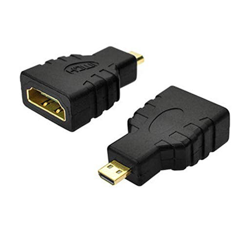 Black Micro HDMI type D to HDMI Female Converters Adapter For Microsoft Surface 