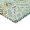 thumbnail image 4 of Addison Rugs Chantille Indoor/Outdoor Transitional Floral Mint Washable Rectangle Rug, 5' x 7'6", 4 of 6