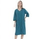 thumbnail image 4 of Camisón fino de primavera y verano para mujer, pijama de largo medio con cremallera, ropa de casa para mujer con sobrepeso, toalla de baño para mujer, 4 of 6