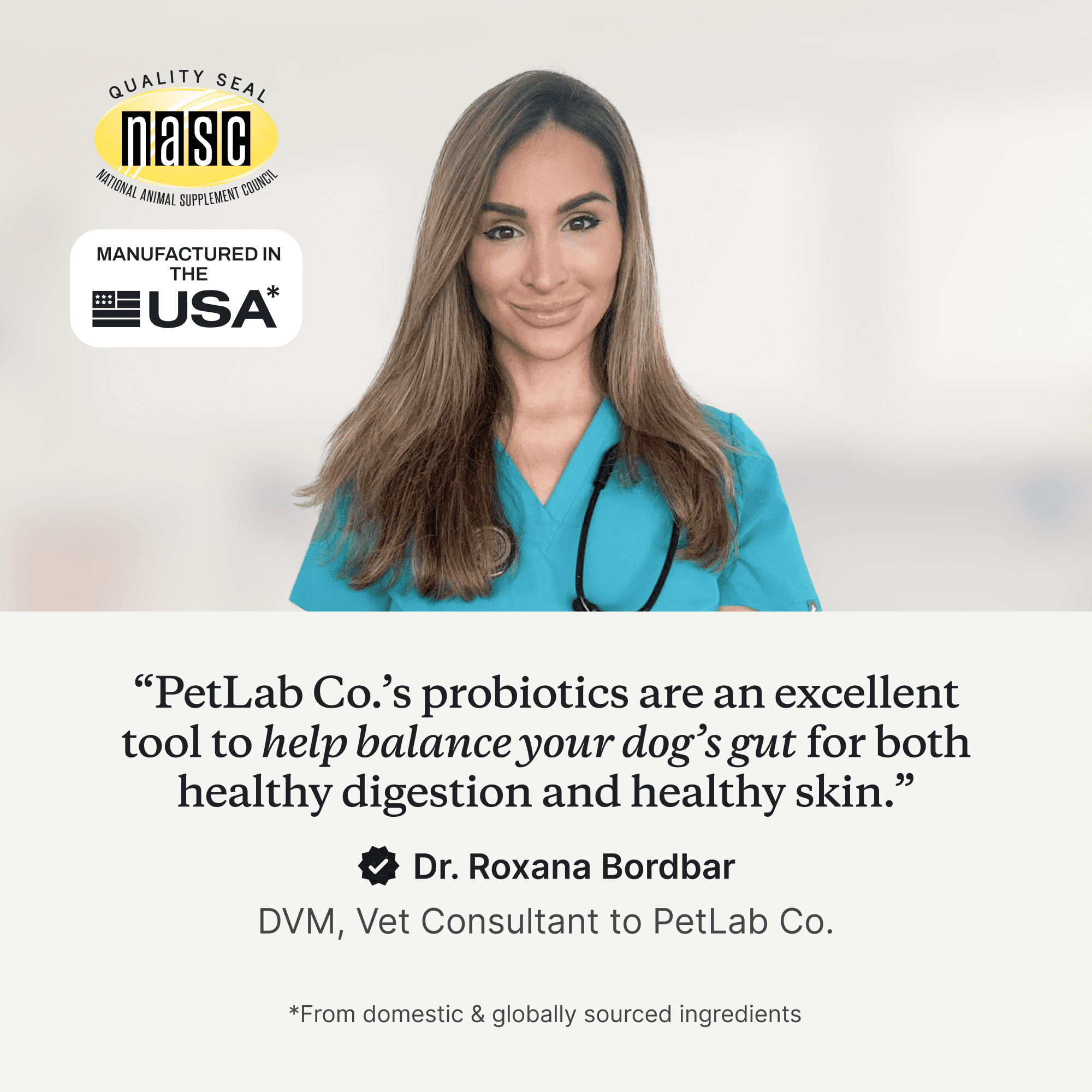 PetLab Co. Probiotic Chews, Delicious Soft Chew Probiotics For Dogs, Pork, 30 ct.