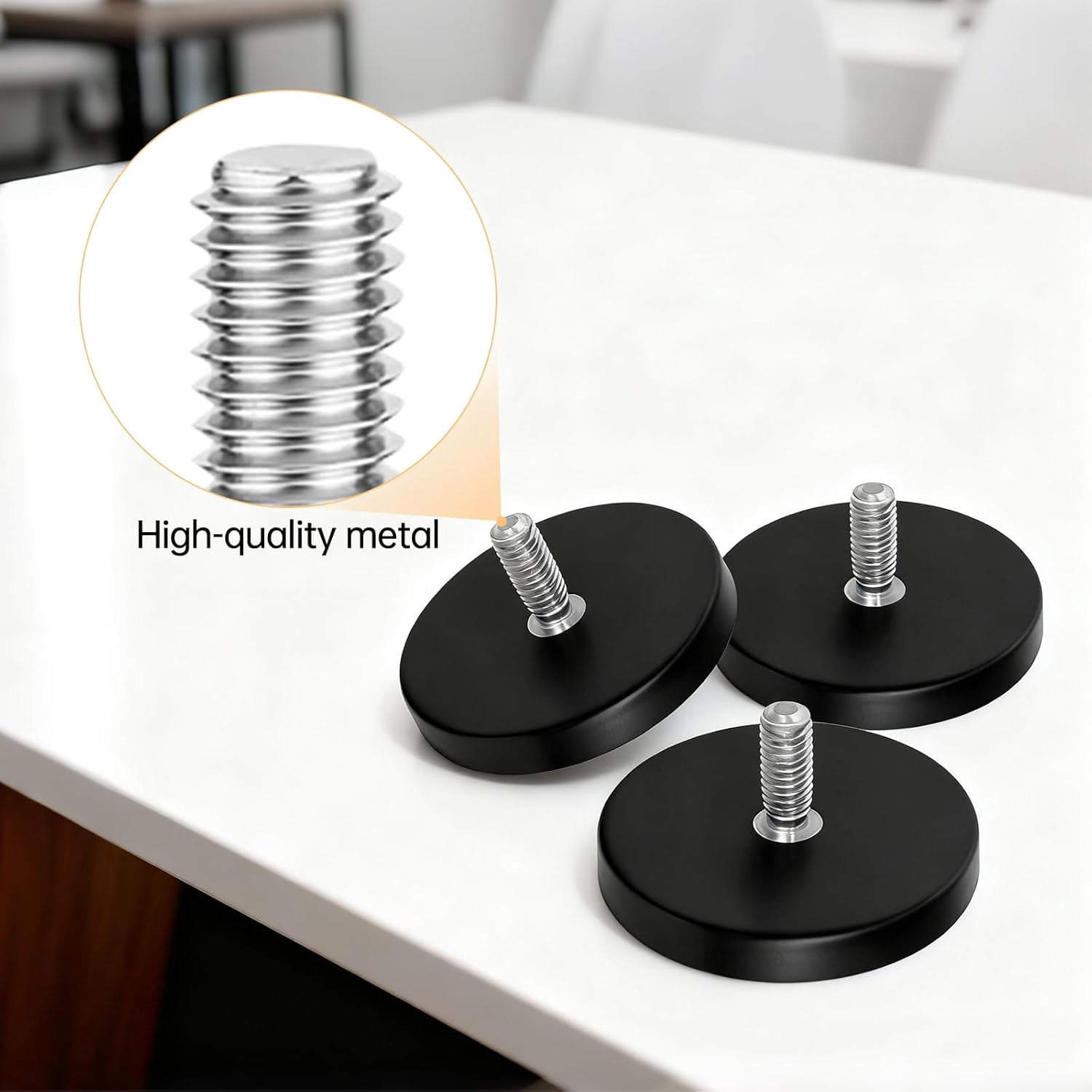 Magnetic Fridge Mount for Skylight Calendar 15 inch, Refrigerator Calendar Magnet,Rubber Surface Coating to Prevent Scratches, with 3 Neodymium Magnets and 1 Foam Pad