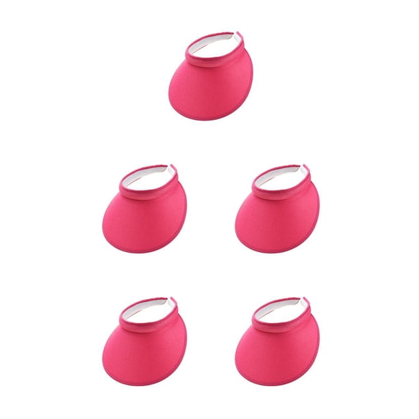 Qarigey Sombreros para el sol Moda Protección Gorras con clip Visera transpirable Aleros grandes Casual Top vacío Viaje Vacaciones rosa rojo Type2 NO2 Qarigey CBP263027