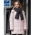 thumbnail image 3 of WenVen Women's Puffer Coat Waterproof Winter Jacket Hooded Insulated Parka with Breathable Lining Pink M, 3 of 11