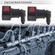 thumbnail image 3 of Conector rápido de línea de combustible de 13/64" ID para conector macho SAE de 1/4" hembra a barb de 90 grados, accesorios de sellado de plástico rojo, 2 Pcs, 3 of 6