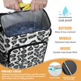 thumbnail image 2 of Travel Cooler Bag - White and Gray Of Leopard Print Camping Beer Cooler Backpack with Bottle Opener- Waterproof Insulated Picnic Backpacks - Cooler Bag for Beach, 2 of 6