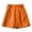 Orange, variant on Htigea Summer Baggy Shorts for Women Cotton Linen Elastic Waist Shorts with Pockets Casual Loose Fit Short Pants Solid Color Beach Shorts Navy M